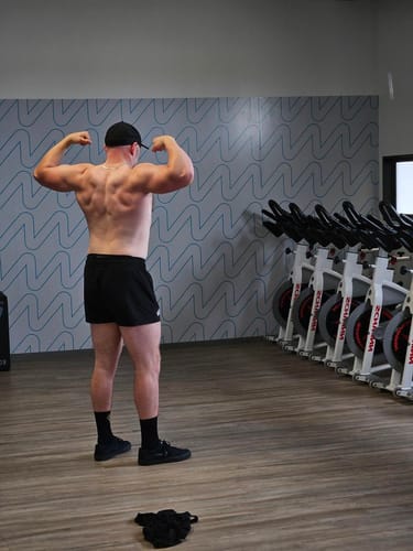 Customer photo review of Wolves - Quads of the Gods Lift Shorts -Black / White
