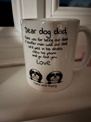 Customer photo review of Dear Dog Pawrent - Personalised Mug