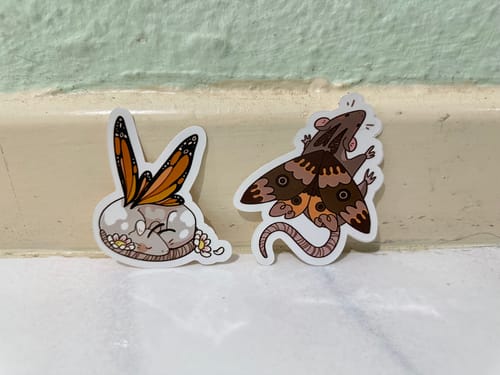 Customer photo review of Rat Bug Stickers!