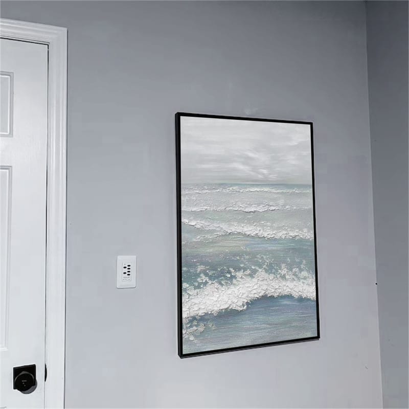 Customer photo review of Ocean Textured Painting Canvas #OP003