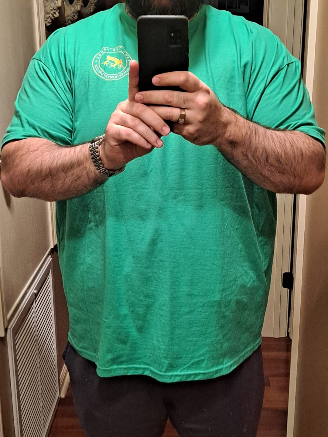 Customer photo review of Save The Frogs T-Shirt