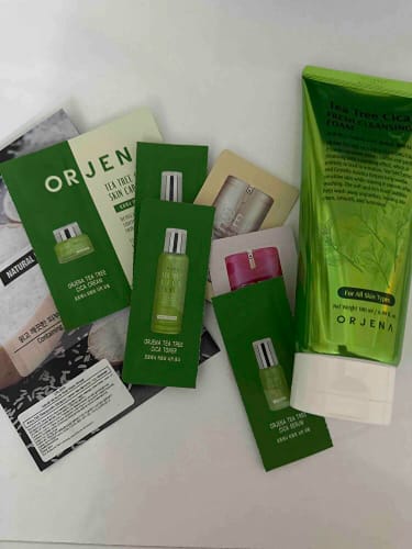 Customer photo review of Orjena Tea Tree Cica Fresh Cleasing Foam 180ml