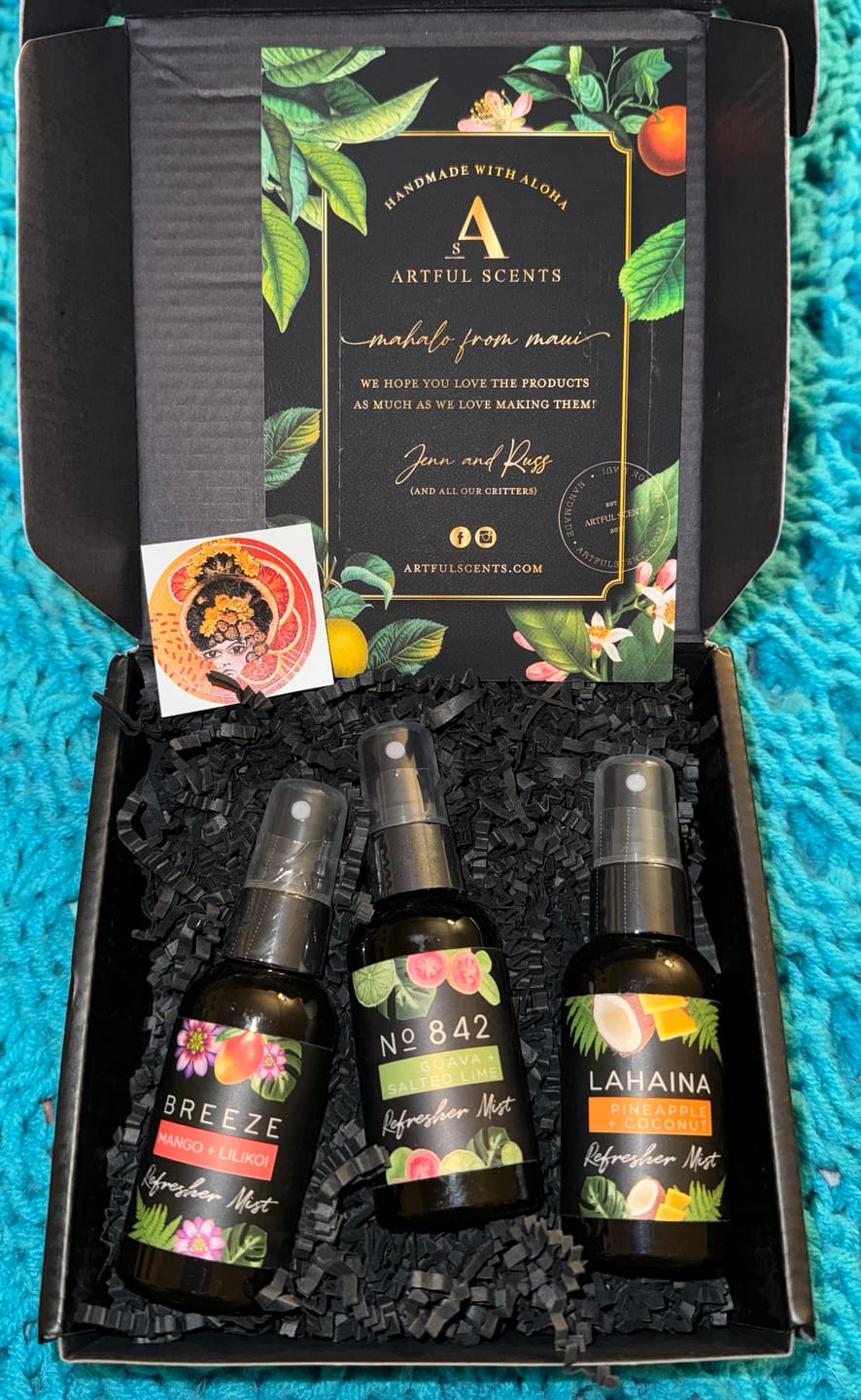 Customer photo review of REFRESHER MISTS