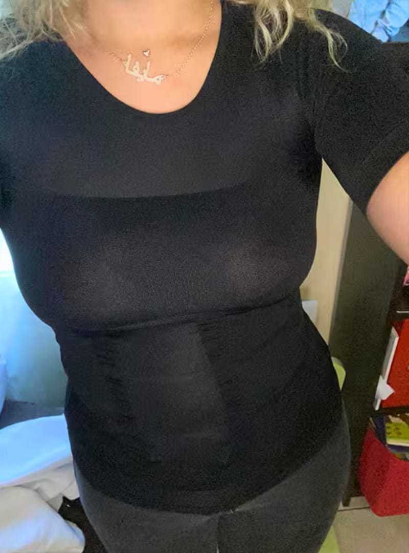 Customer photo review of T-Shirt Correcteur de posture et gainant - Mixte | Sameo