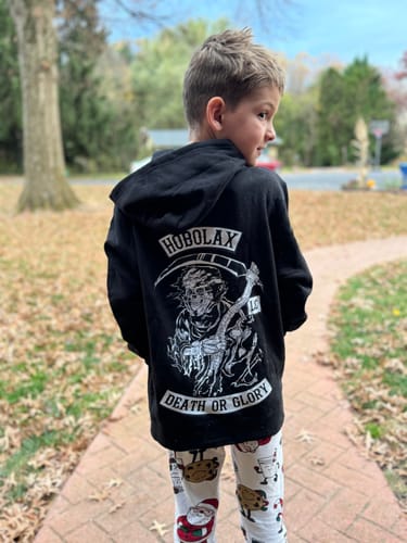 Customer photo review of Youth Grim Ripper Hoodie