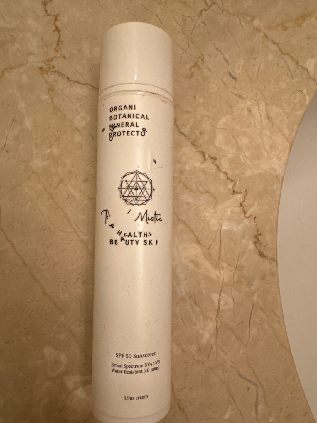 Customer photo review of Organic Mineral Sunscreen - Tinted SPF 50