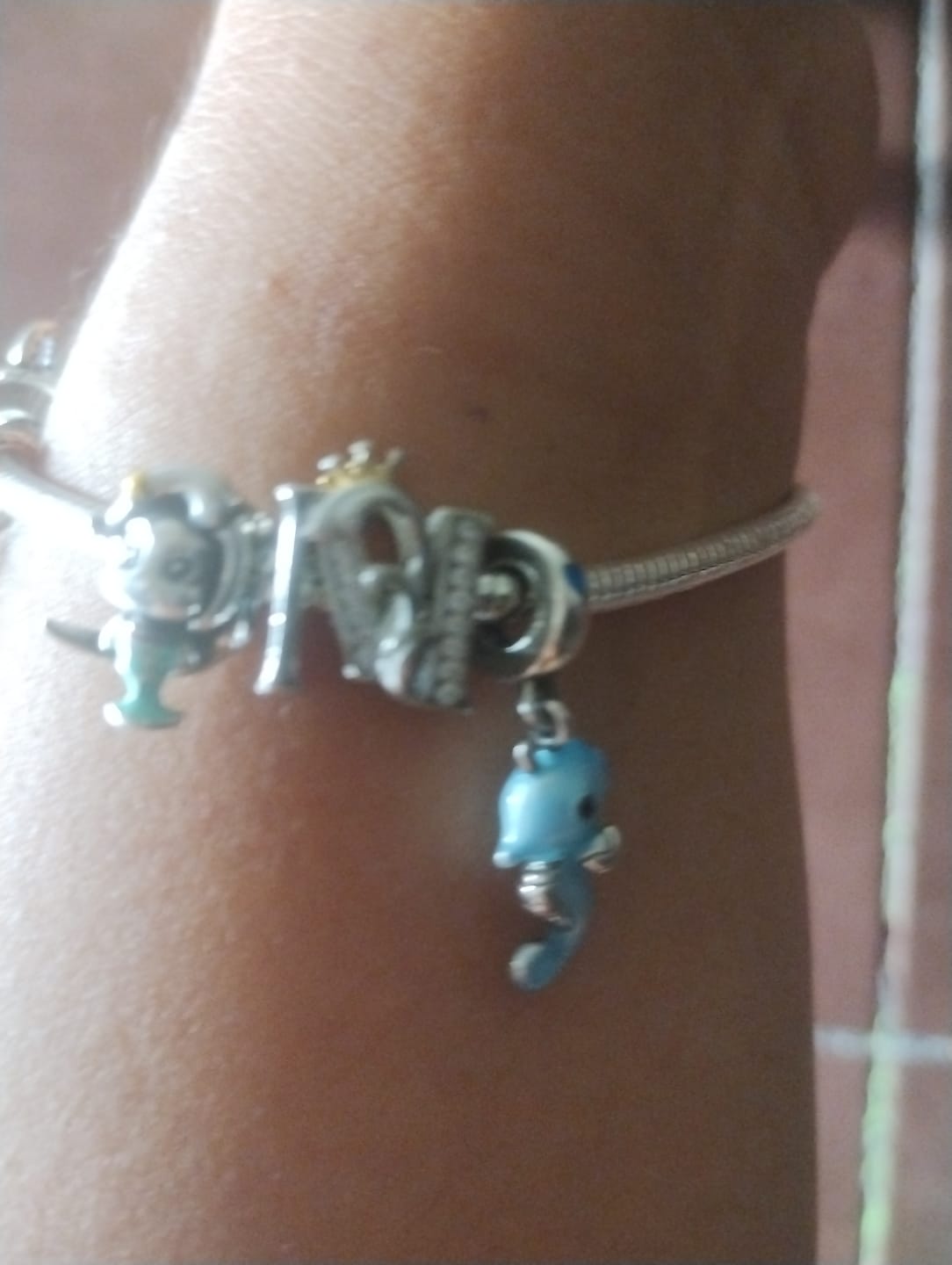 Customer photo review of Charm Letras del Alfabeto Elegantes