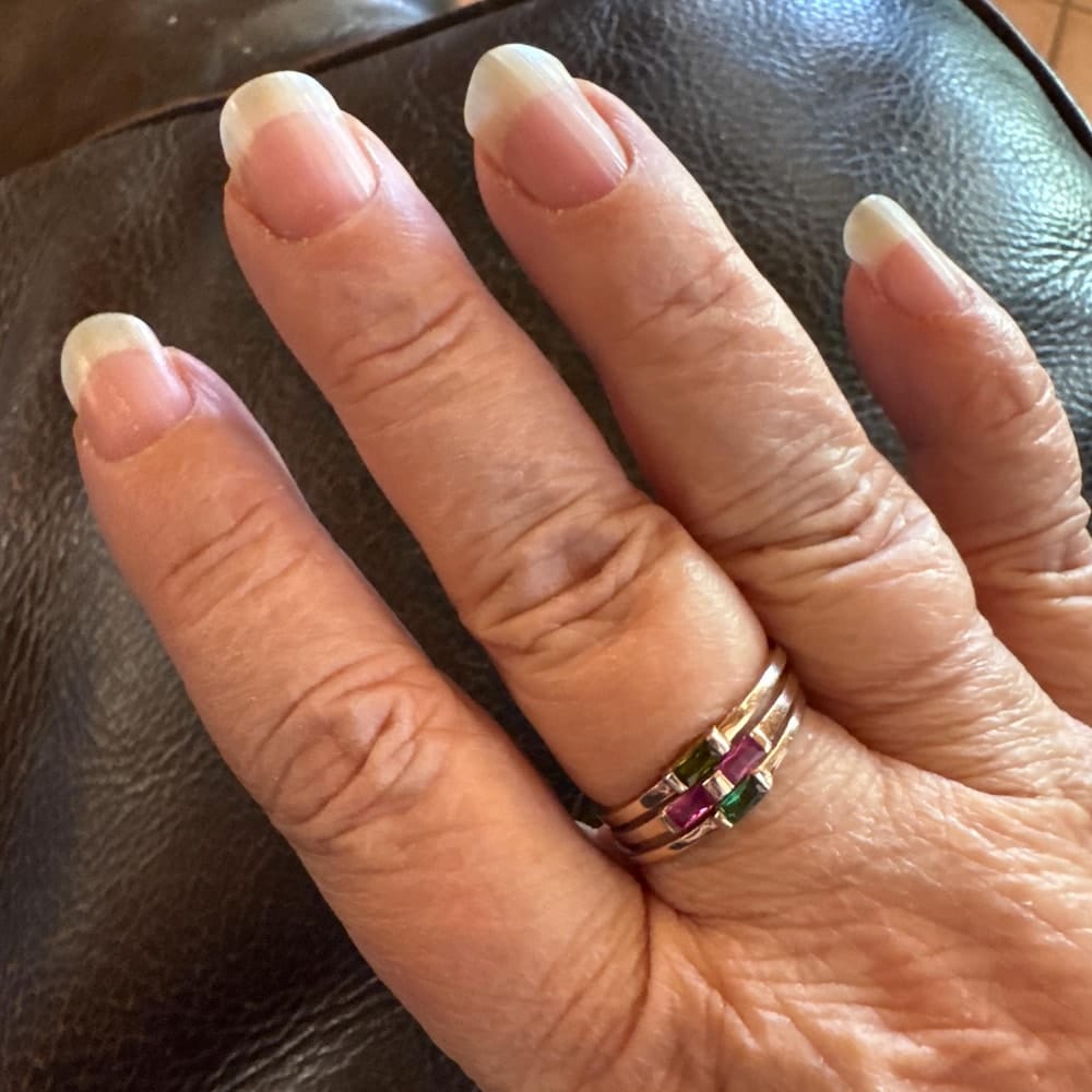 Customer photo review of Baguette Birthstone Ring