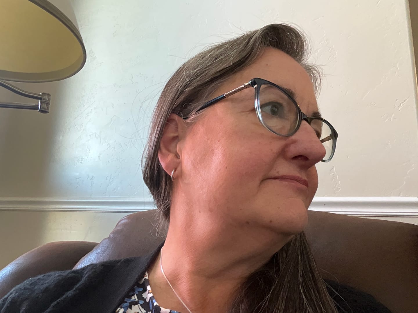 Customer photo review of Tiny Hoop Clip On Earrings in Silver