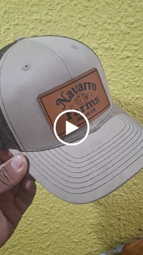 Customer video review of (12 Pack) Custom Leather Patch Hats