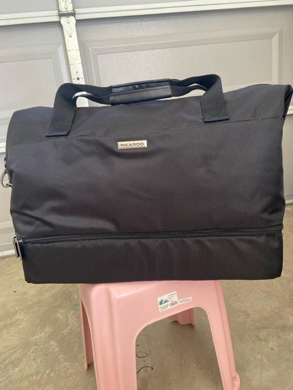 Customer photo review of Avalon Drop-Bottom Weekender Duffel