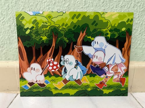 Customer photo review of Runaway Ghosts 8.5x11 Print