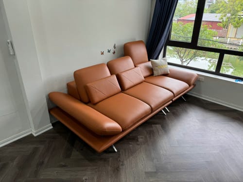 Customer photo review of Bộ ghế sofa da cao cấp phòng khách PRIME