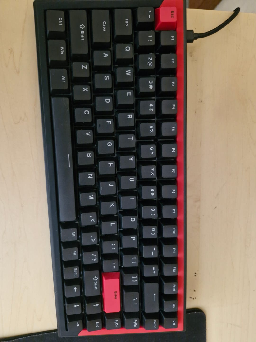 Customer photo review of DrunkDeer G75 Wired Actuation Distance Adjustable Magnetic Switch Keyboard