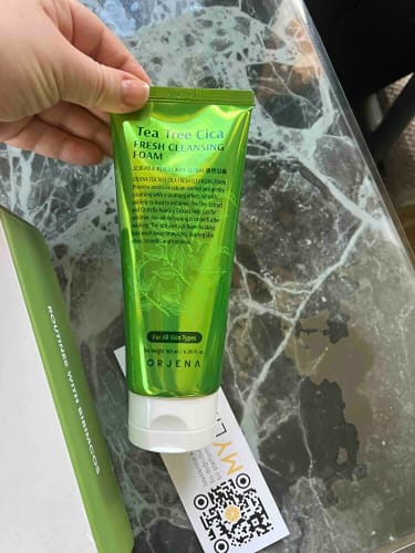Customer photo review of Orjena Tea Tree Cica Fresh Cleasing Foam 180ml
