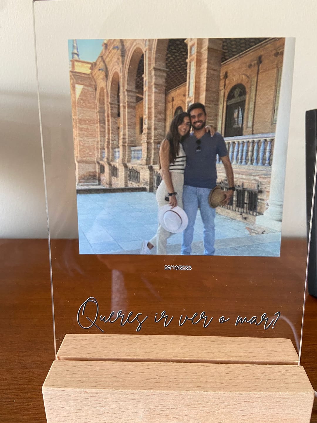 Customer photo review of Lâmpada Frase & Fotografia Personalizável