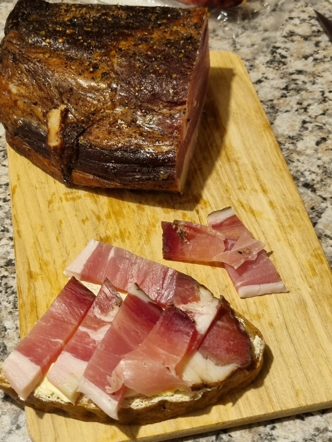 Customer photo review of Qualitäts Speck - 500g