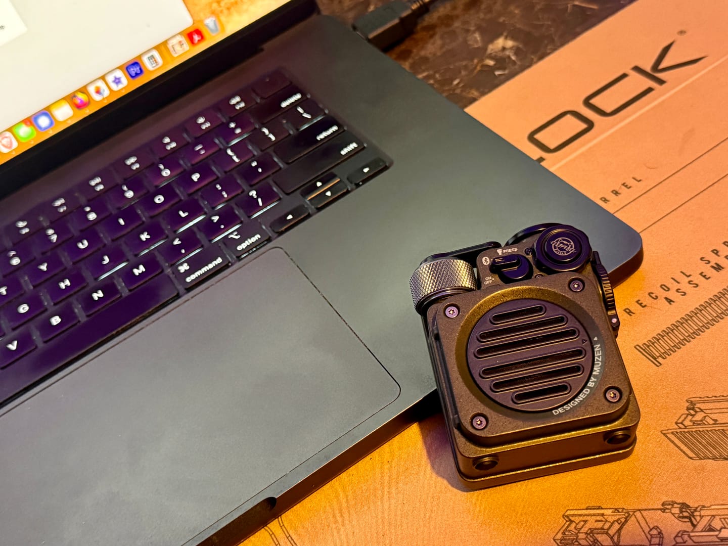 Customer photo review of MUZEN Wild Mini Rugged Outdoor Portable Bluetooth Speaker