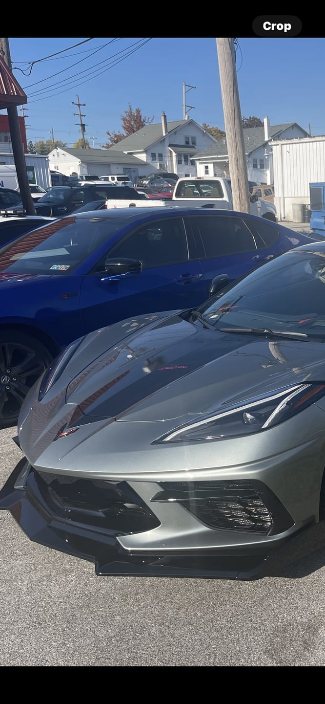 Customer photo review of Corvette C8 Extended Front Splitter Lip