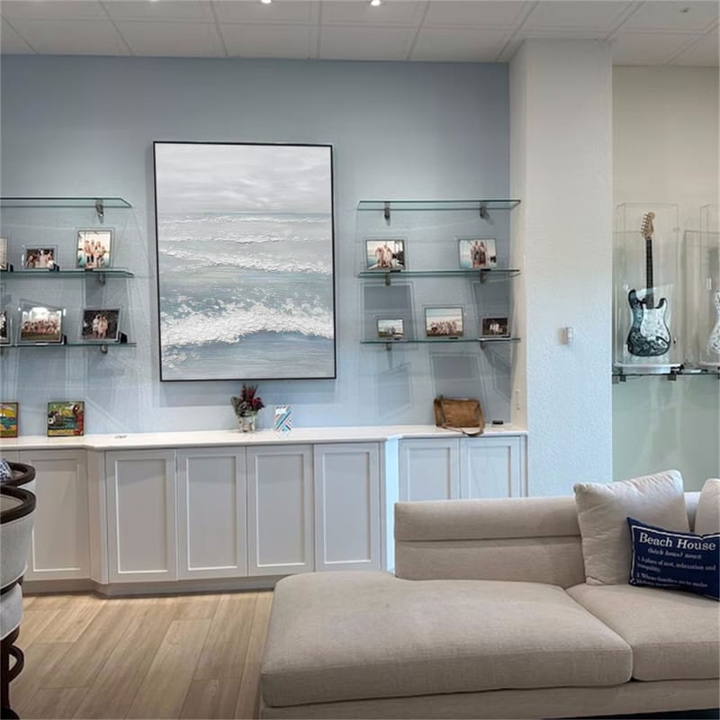 Customer photo review of Ocean Textured Painting Canvas #OP003