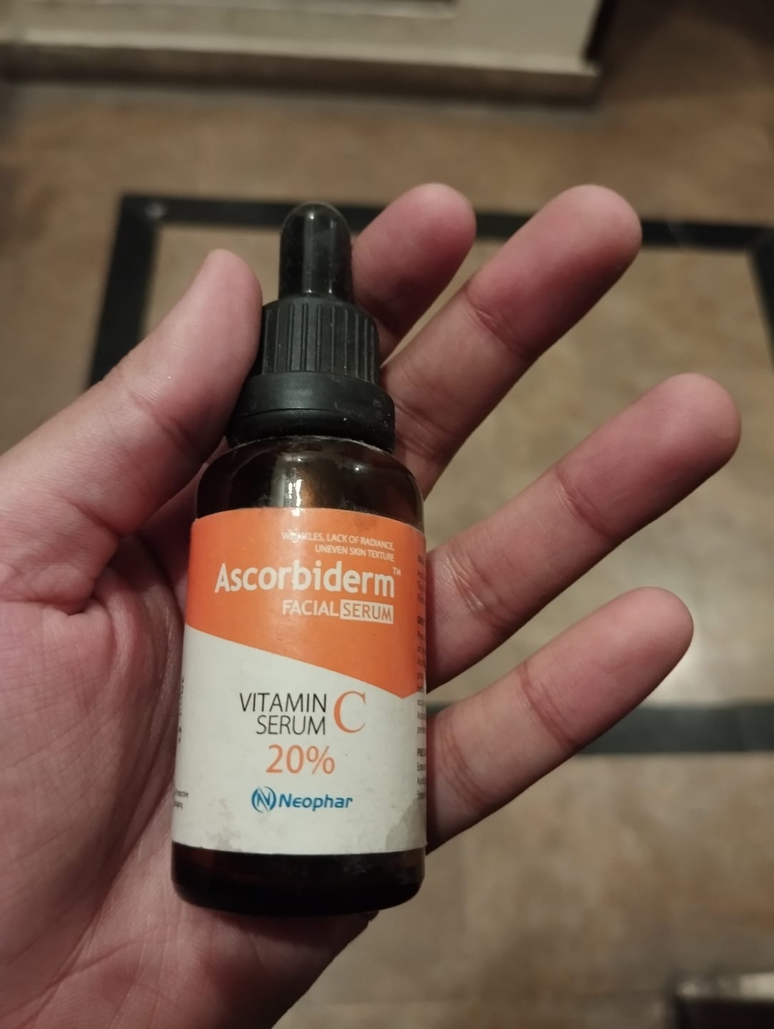 Customer photo review of Ascorbiderm Vitamin C Facial Serum 20%