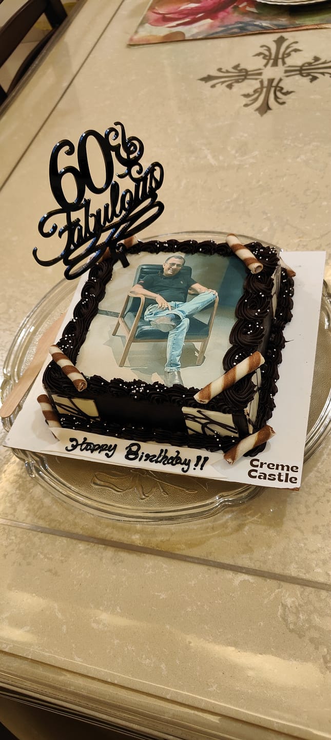 Customer photo review of Customized Photo Cake