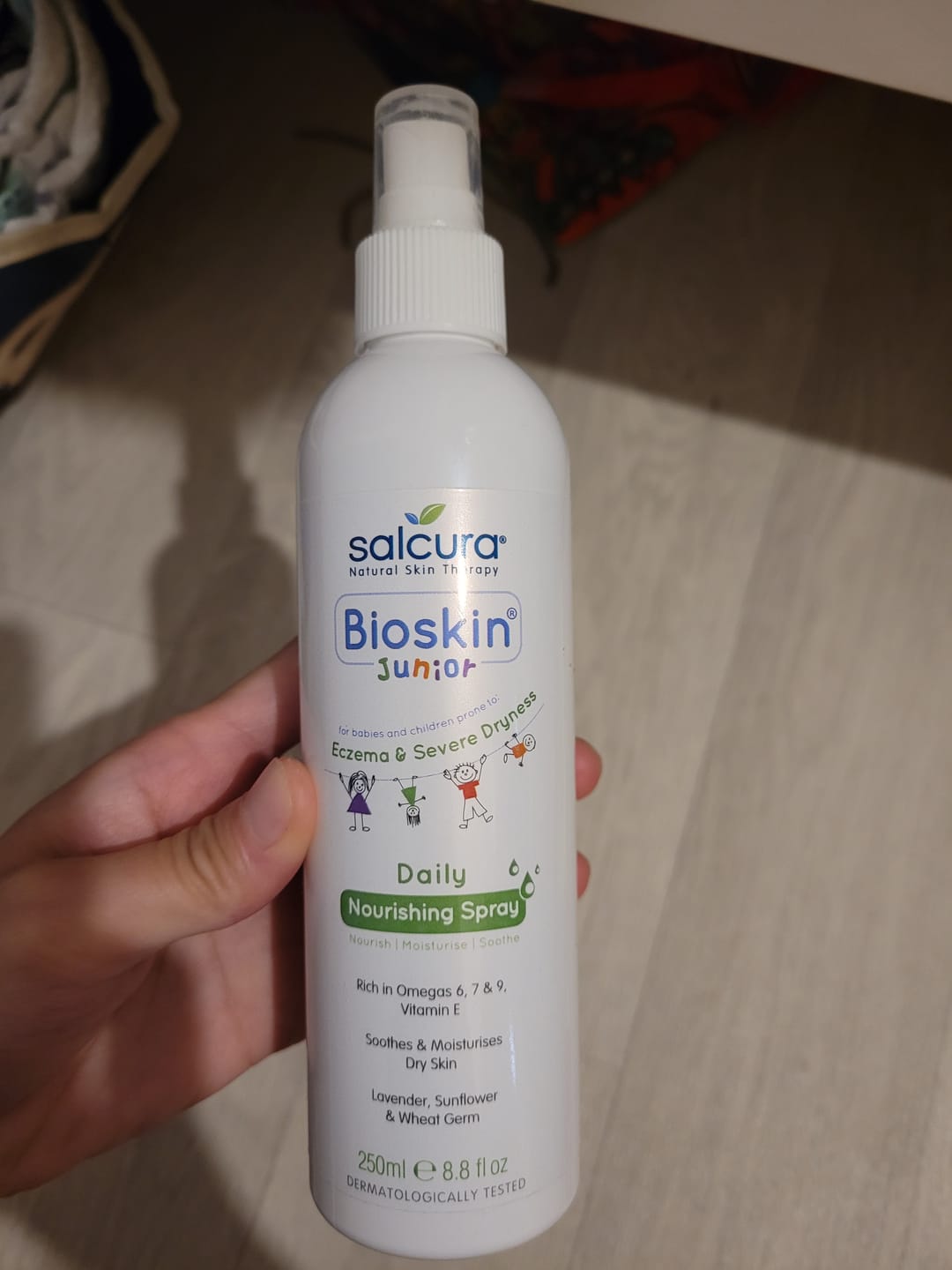 Customer photo review of Bioskin Junior Daily Nourishing Spray