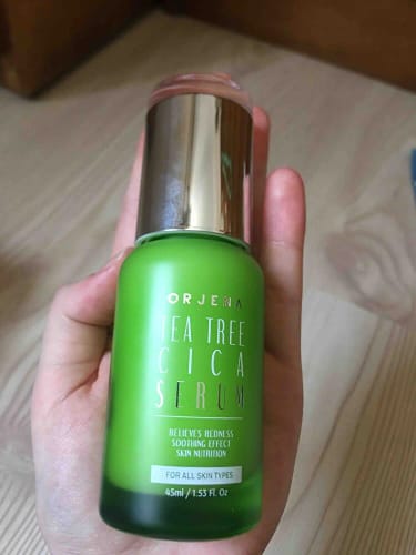 Customer photo review of Orjena Tea Tree Cica Serum 45ml