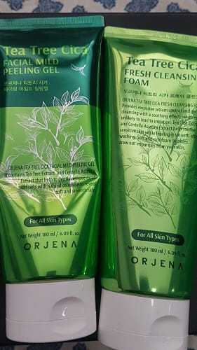 Customer photo review of Orjena Tea Tree Cica Fresh Cleasing Foam 180ml