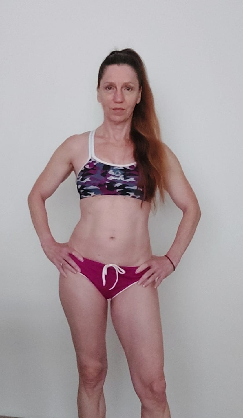 Customer photo review of Slix Maroon Maverick Sports Training Bikini