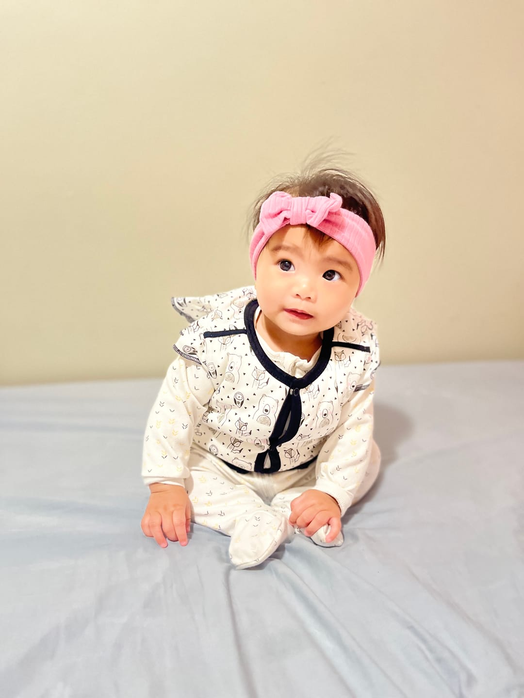 Customer photo review of Padded Vest (Bear) Ruffled Sleeve