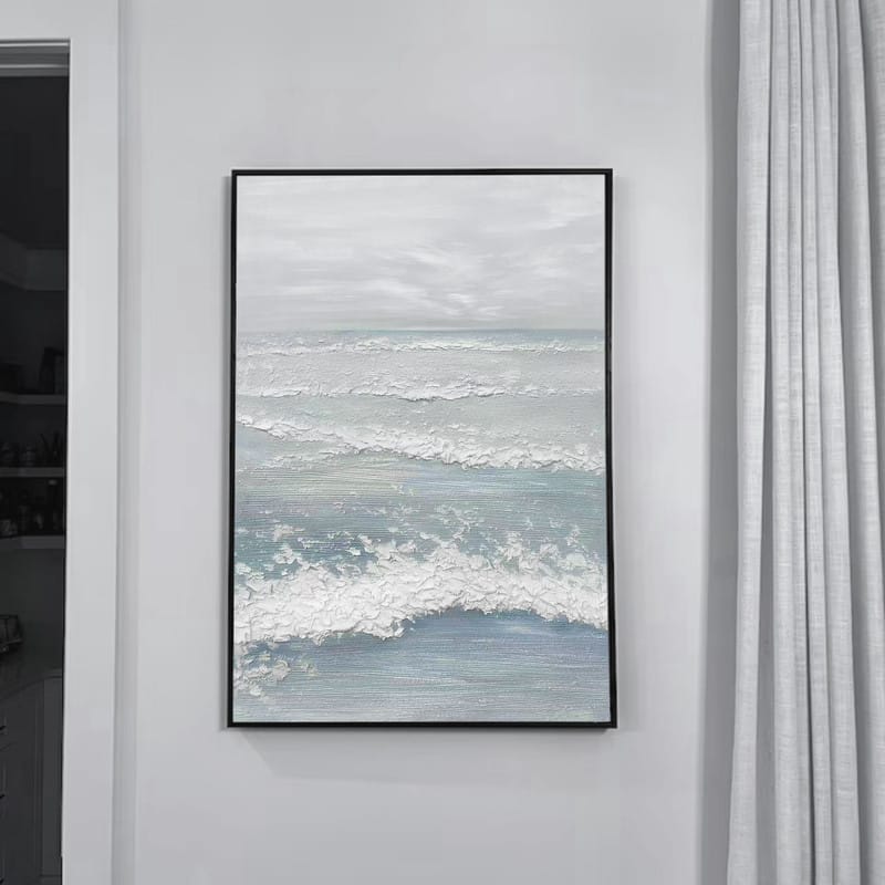 Customer photo review of Ocean Textured Painting Canvas #OP003