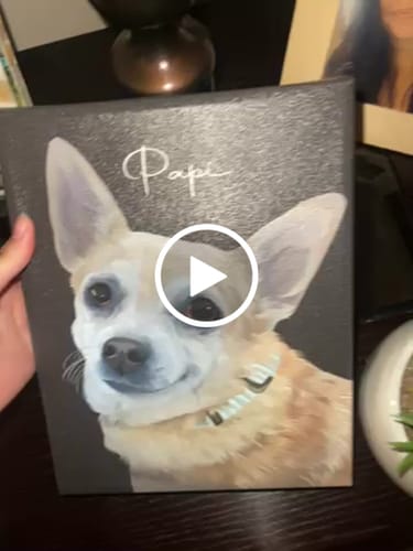 Customer video review of Pet Art Canvas Wrap