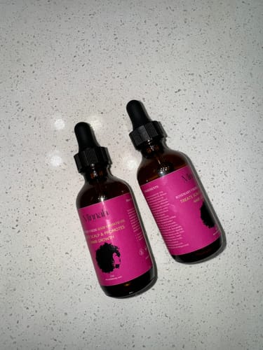 Customer photo review of Natural Hair Growth Oil