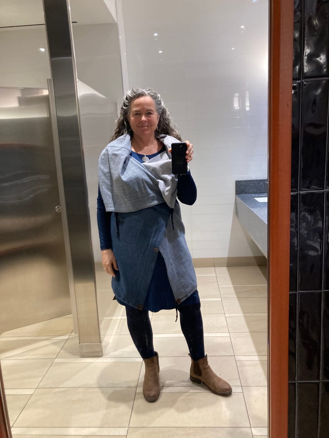 Customer photo review of NEW! COTTON Cape Equal Blue