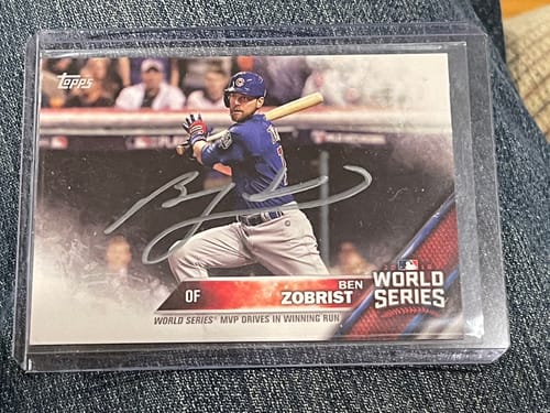 Customer photo review of Ben Zobrist Autograph Signing