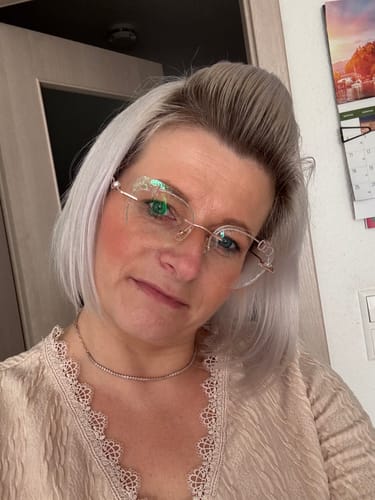 Customer photo review of Kitty Eyeglasses