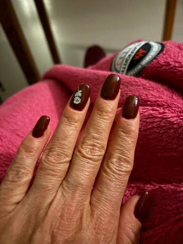 Customer photo review of Rogue Red Dipping Powder