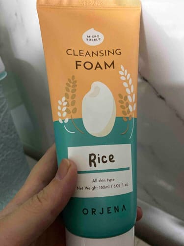 Customer photo review of Orjena Smile Day Cleansing Foam Rice 180ml
