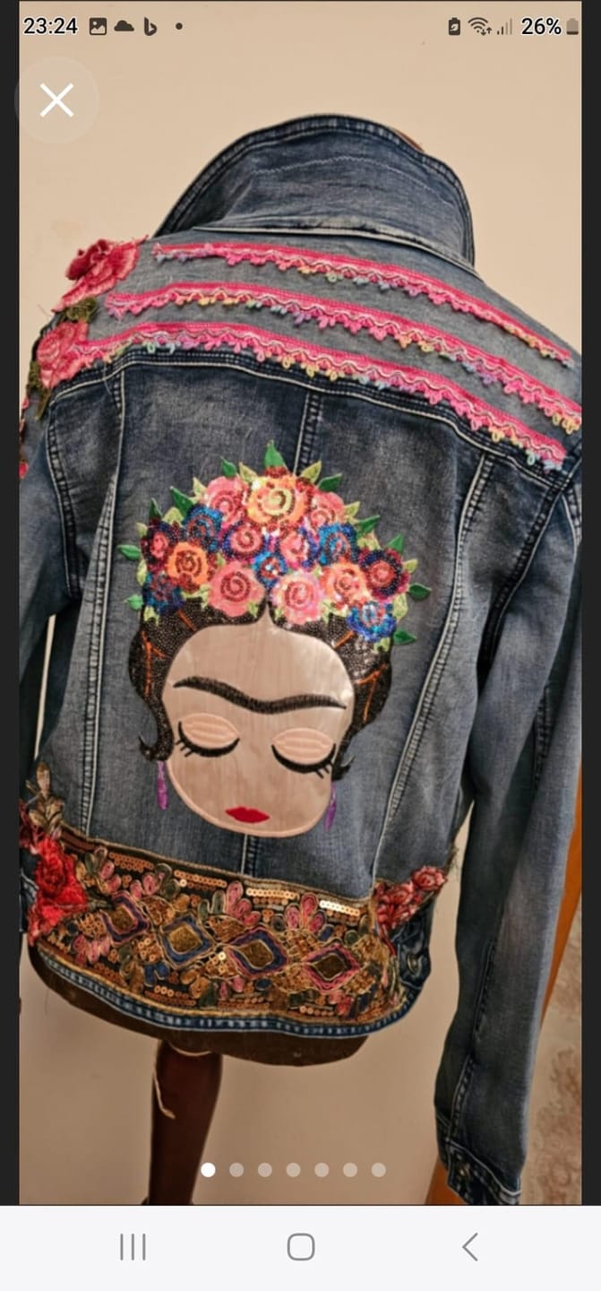 Customer photo review of Vintage Handmade Bohemian Graffiti Pumps
