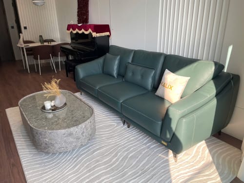 Customer photo review of Ghế sofa văng da đẹp phòng khách CAPRI