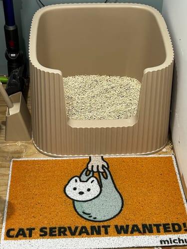 Customer photo review of Michu XXL BoBa Deluxe Cat Litter Box - Spacious Design