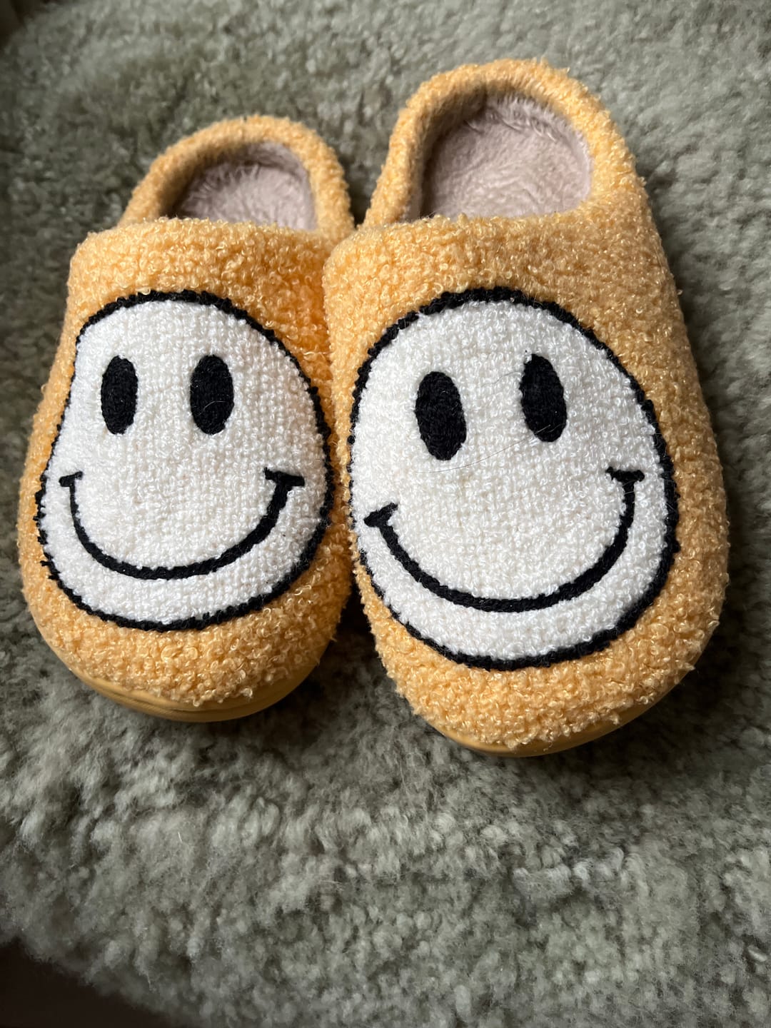 Customer photo review of Happy Face Slippers