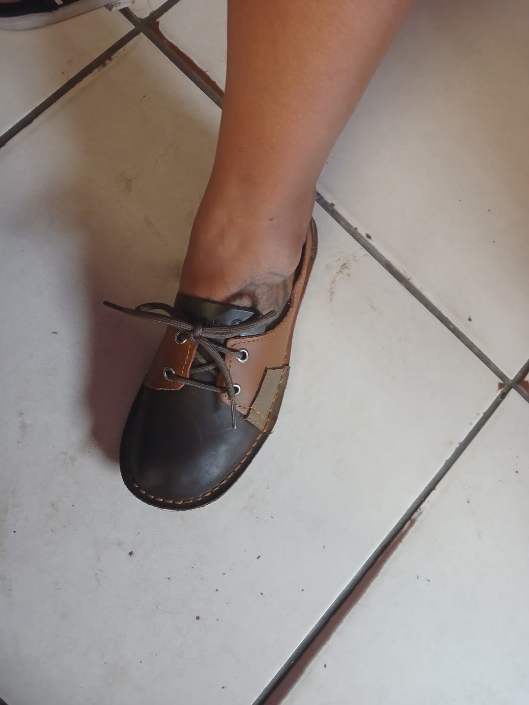 Customer photo review of Genuine leather Multi Color Pumps