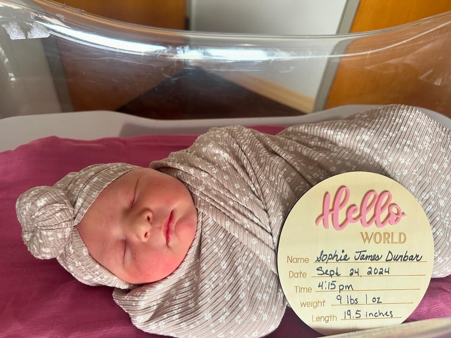 Customer photo review of Newborn Bundle- Taupe Floral