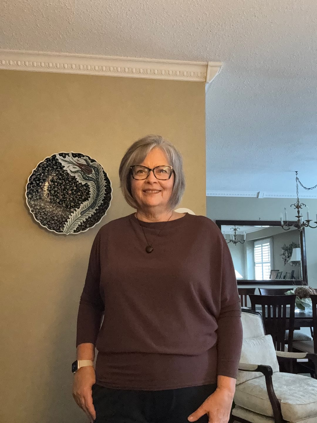 Customer photo review of Jolie All Day Slouch Top (Raisin)