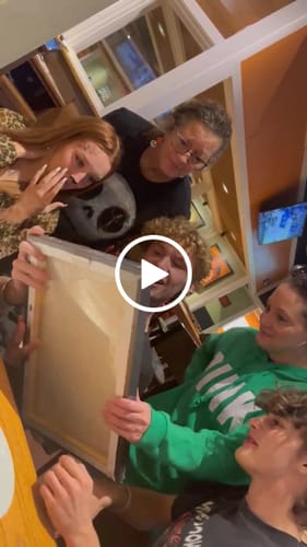 Customer video review of Custom Music Lyrics Canvas