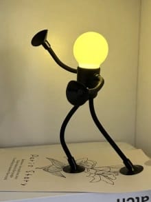 Customer photo review of Lampe Personnage Flexible Originale