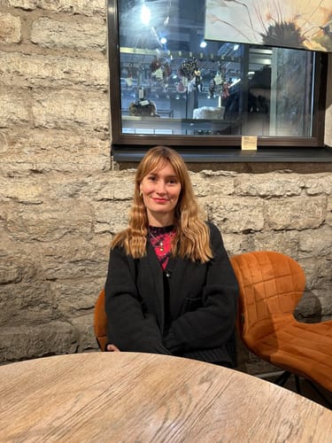 Customer photo review of The Staple Cardigan - Charcoal