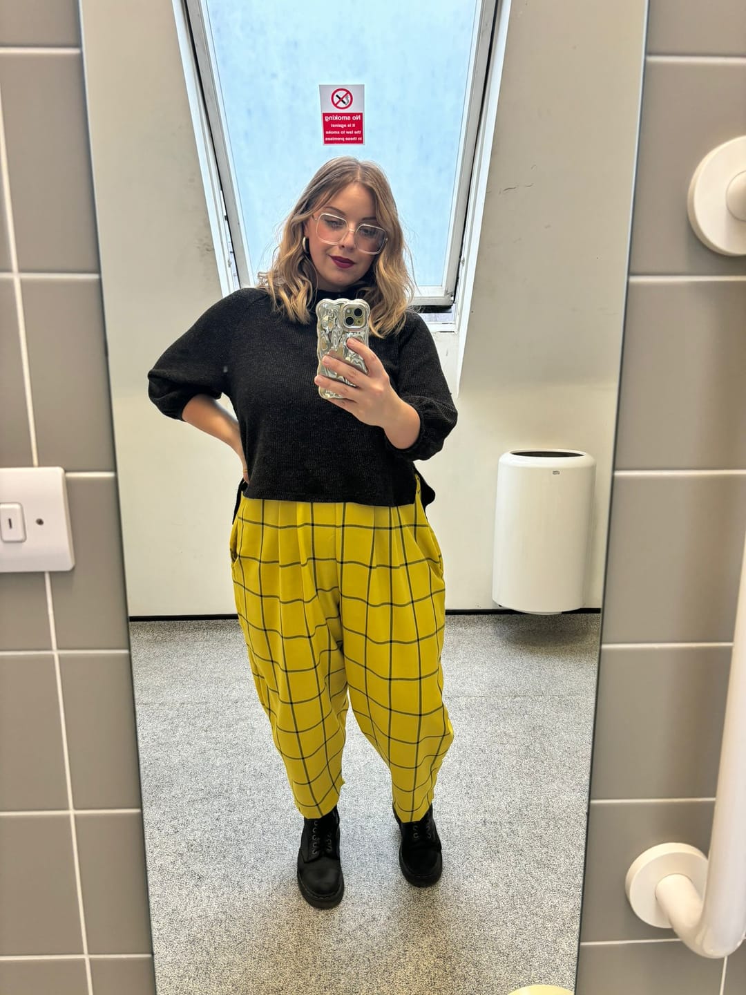 Customer photo review of Yellow Checkered PolyViscose Fabric